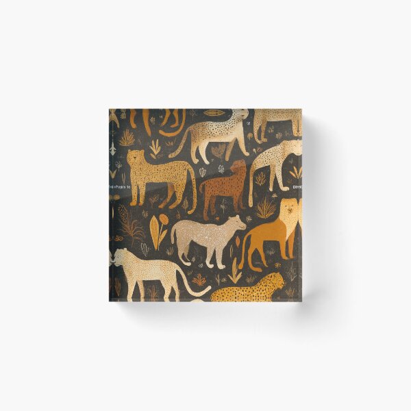 Item preview, Retro Safari Leopard Print Pattern | Boho Jungle Animal Art designed and sold by chi3-jp.