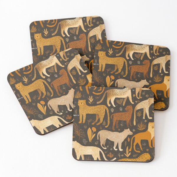 Item preview, Retro Safari Leopard Print Pattern | Boho Jungle Animal Art designed and sold by chi3-jp.