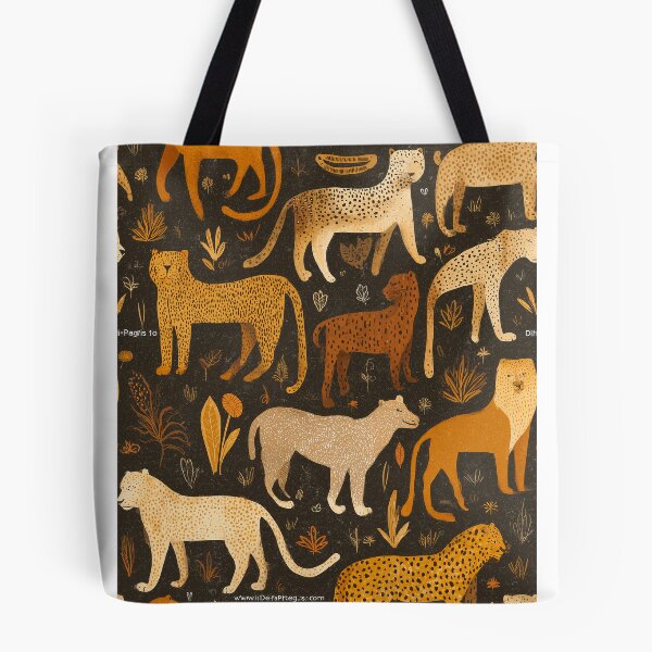 Item preview, Retro Safari Leopard Print Pattern | Boho Jungle Animal Art designed and sold by chi3-jp.