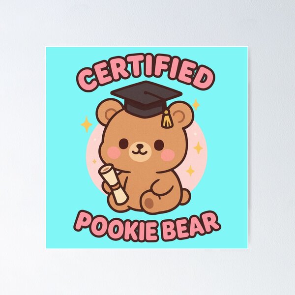 Item preview, Cute Pookiebear chibi design t shirts and accessories designed and sold by FandomFunStudio.