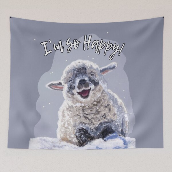 Item preview, Sheep too happy designed and sold by NathBros.