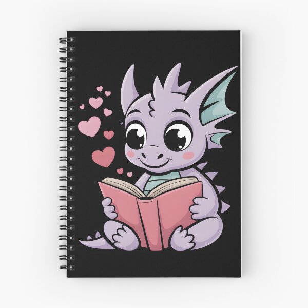 Item preview, Kawaii Bookworm Dragon - Romantasy Reader designed and sold by Mr-wow.