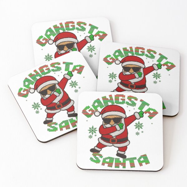 Item preview, Gangsta Santa Embroidered Multicolor Text  designed and sold by DivineHaven.