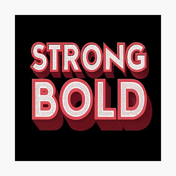 Item preview, Strong & Bold 3D Retro Typography Design designed and sold by UNDESIGNS1614.