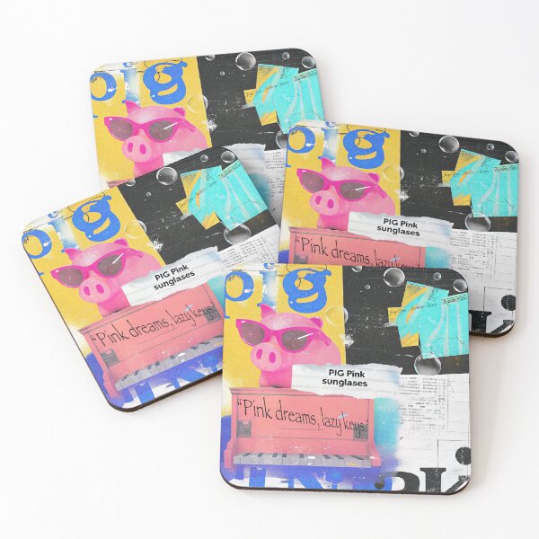 Item preview, ? Pig Pink Sunglasses | Pink Dreams, Lazy Keys designed and sold by joycrysstudio.