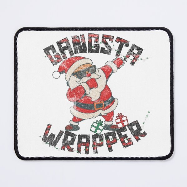 Item preview, Gangsta Santa Wrapper Distressed Texture Multicolor Text  designed and sold by DivineHaven.