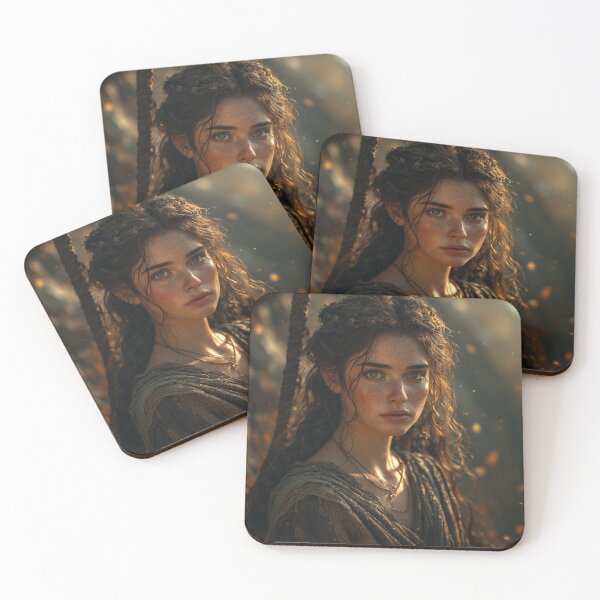 Item preview, The Girl with the Thousand Freckles | Rustic Fantasy Portrait designed and sold by David R Sawin The Architects Of Eden.