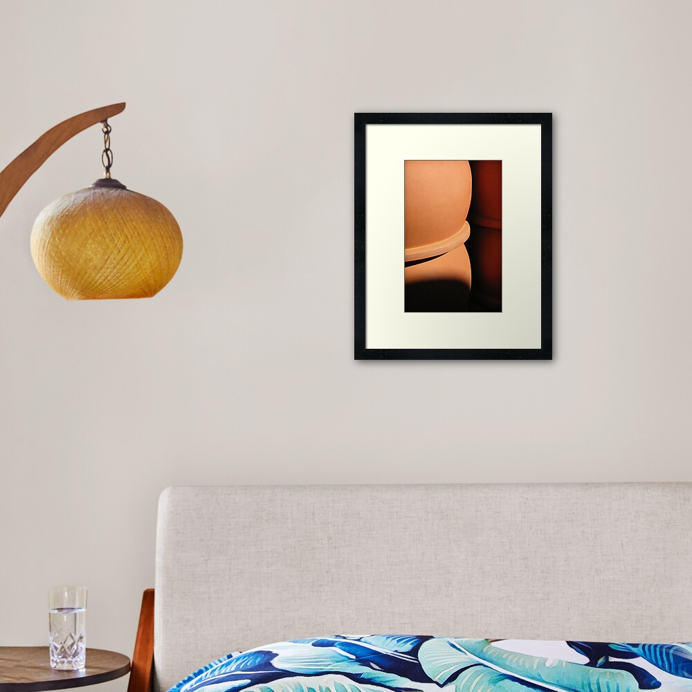 Four pots Framed Art Print