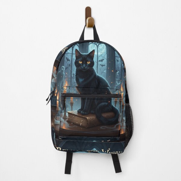Item preview, Beware the Whiskers – Elegant Gothic Black Cat Halloween Art | Cinematic Spooky Aesthetic designed and sold by VibeCraftique.