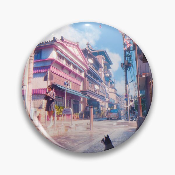Item preview, Cherry Blossom Alley | Japanese Spring Street Scene designed and sold by saufahaqqi.