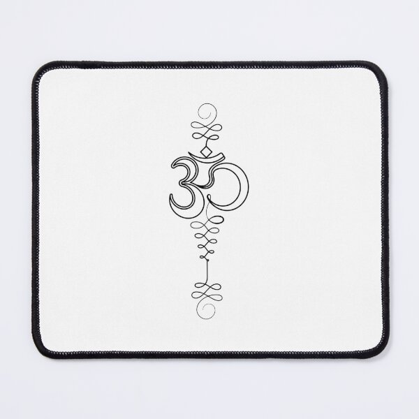 Item preview, Om Symbol - Aum Crescent Infinity - One Line Drawing designed and sold by altandesign.
