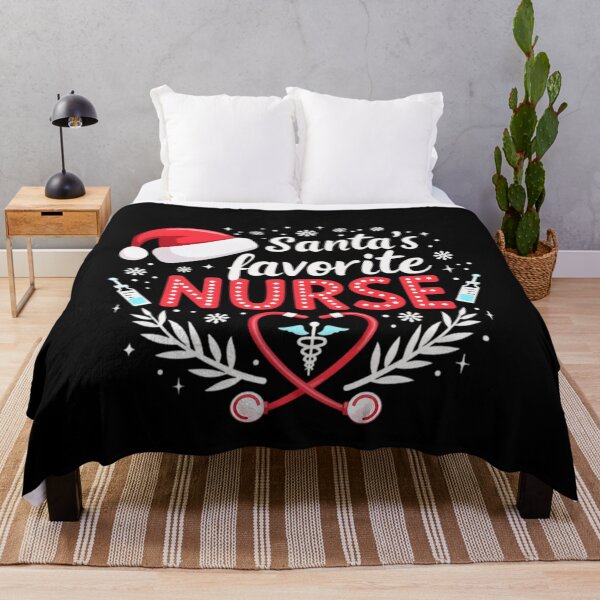 Item preview, Santas Christmas Favorite Retro Classic Vintage Merry Nurse designed and sold by Olincristie.