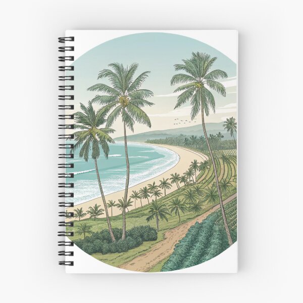 Item preview, REFRESHING SCENERY OF COCONUT FARM designed and sold by Fabrifrank.