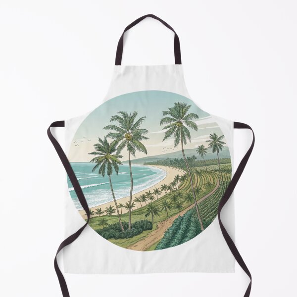 Item preview, REFRESHING SCENERY OF COCONUT FARM designed and sold by Fabrifrank.