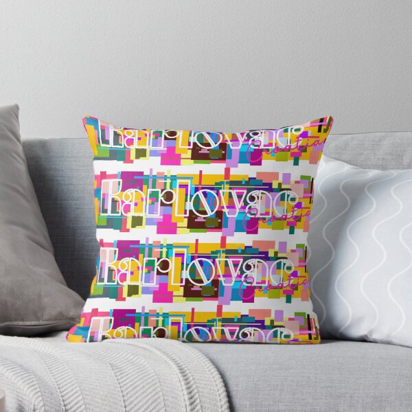 Item preview, Karlovac, Croatia, Vibrant Abstract City Typography Art designed and sold by Wanderful-roads.