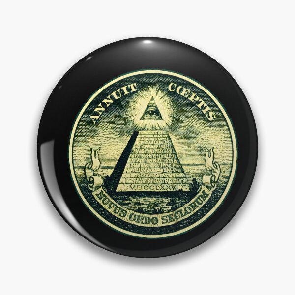 Item preview, All-Seeing Eye Pyramid Vintage Dollar Seal designed and sold by BarbaraLFalo.
