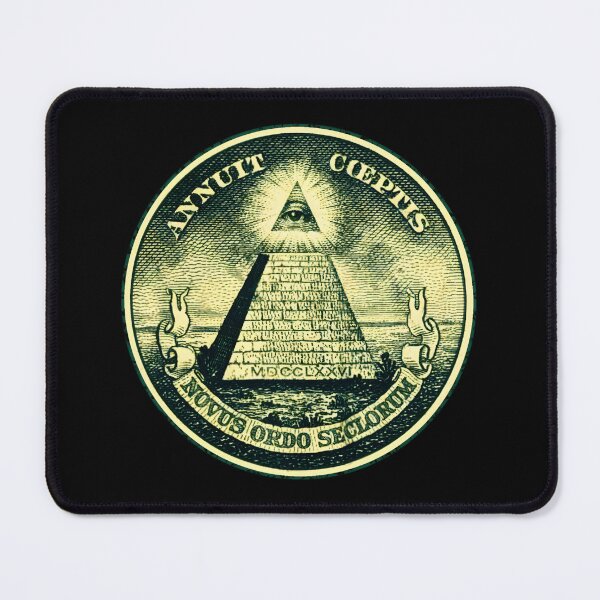 Item preview, All-Seeing Eye Pyramid Vintage Dollar Seal designed and sold by BarbaraLFalo.
