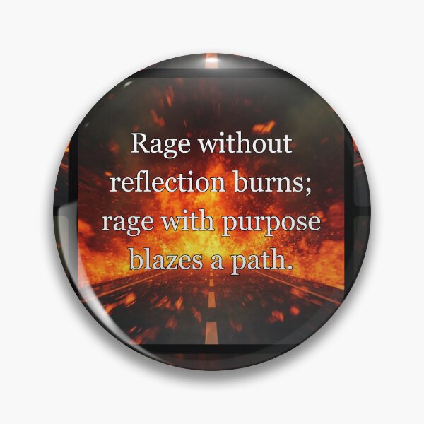 Item preview, Rage without reflection burns; rage with purpose blazes a path. designed and sold by vagar.