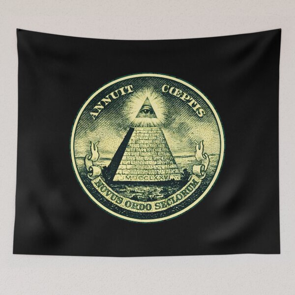 Item preview, All-Seeing Eye Pyramid Vintage Dollar Seal designed and sold by BarbaraLFalo.