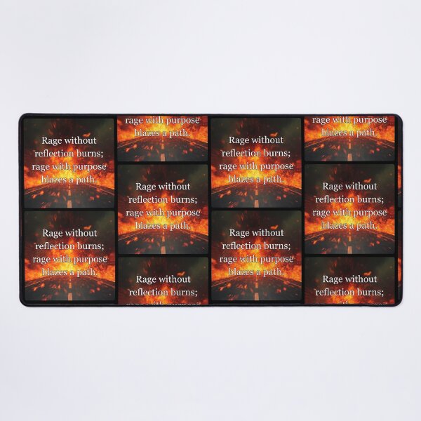 Item preview, Rage without reflection burns; rage with purpose blazes a path. designed and sold by vagar.