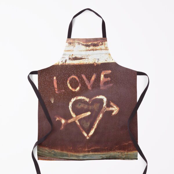 Item preview, Old Truck Door With Rusty Love Heart Graffiti designed and sold by SculleryDaysVtg.