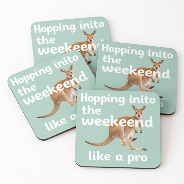 Item preview, kangaroo//Hopping into the weekend like a pro designed and sold by SSMC DREAM DESIGN.