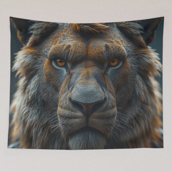 Item preview, The Majestic King: Hyper-Detailed Lion Portrait designed and sold by Eden Underground Radio (Official Merch).
