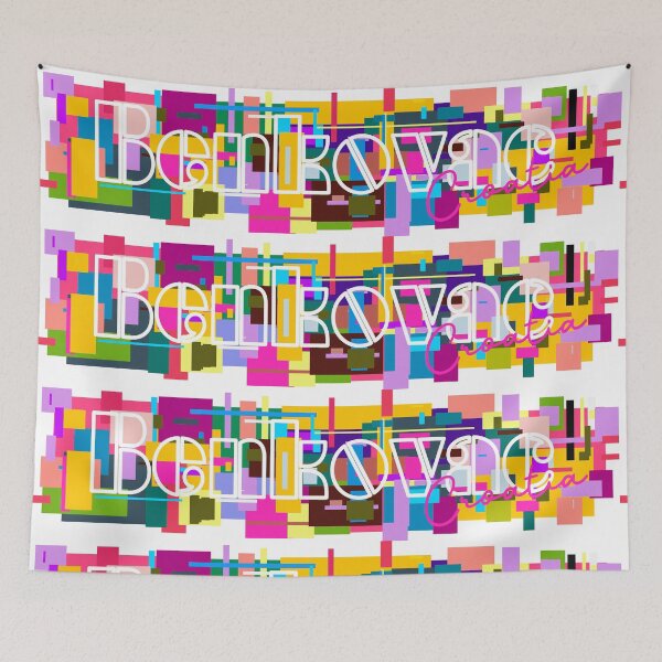Item preview, Benkovac, Croatia, Vibrant Abstract City Typography Art designed and sold by Wanderful-roads.