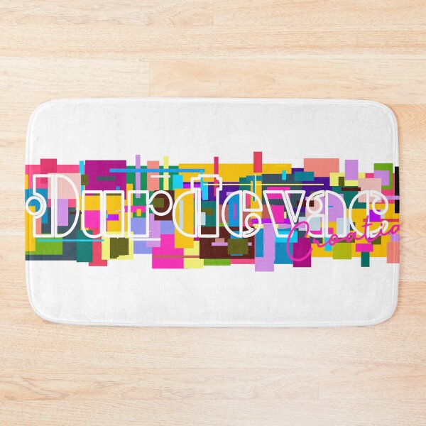 Item preview, Đurđevac, Croatia, Vibrant Abstract City Typography Art designed and sold by Wanderful-roads.