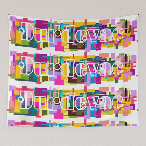 Item preview, Đurđevac, Croatia, Vibrant Abstract City Typography Art designed and sold by Wanderful-roads.
