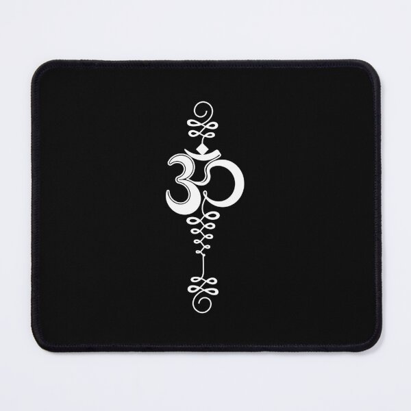 Item preview, White Om Symbol - Aum Crescent Infinity - Shadow Art designed and sold by altandesign.