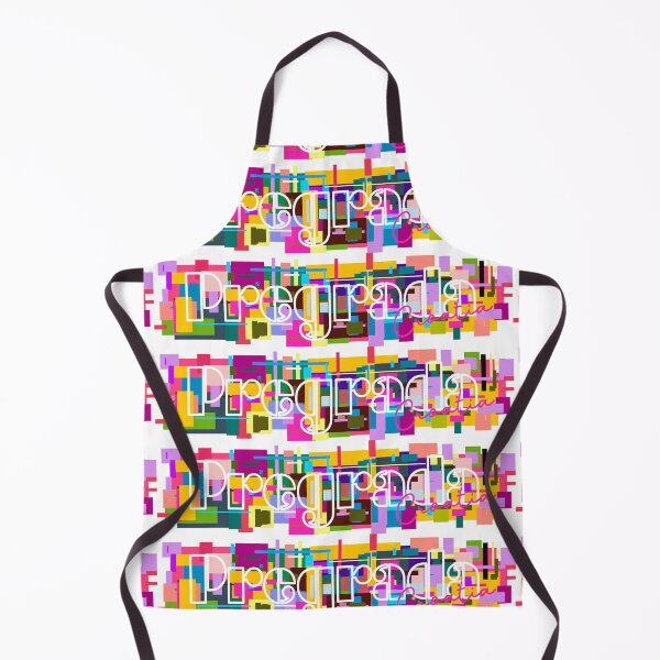 Item preview, Pregrada, Croatia, Vibrant Abstract City Typography Art designed and sold by Wanderful-roads.