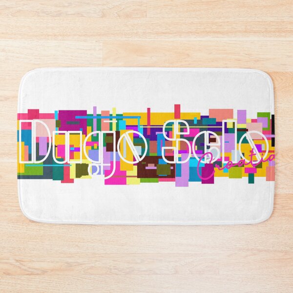 Item preview, Dugo Selo, Croatia, Vibrant Abstract City Typography Art designed and sold by Wanderful-roads.