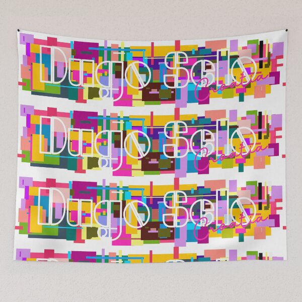 Item preview, Dugo Selo, Croatia, Vibrant Abstract City Typography Art designed and sold by Wanderful-roads.