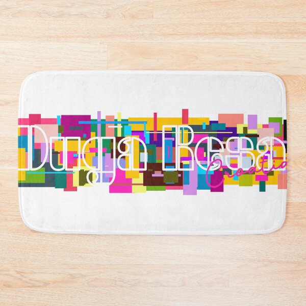Item preview, Duga Resa, Croatia, Vibrant Abstract City Typography Art designed and sold by Wanderful-roads.