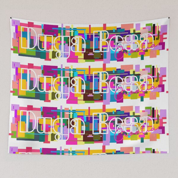 Item preview, Duga Resa, Croatia, Vibrant Abstract City Typography Art designed and sold by Wanderful-roads.