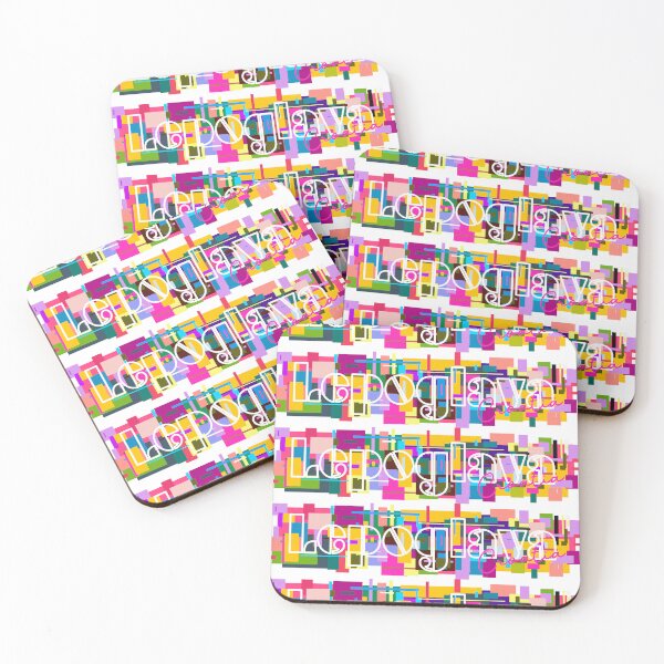 Item preview, Lepoglava, Croatia, Vibrant Abstract City Typography Art designed and sold by Wanderful-roads.
