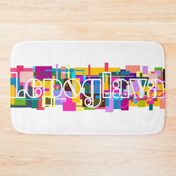 Item preview, Lepoglava, Croatia, Vibrant Abstract City Typography Art designed and sold by Wanderful-roads.