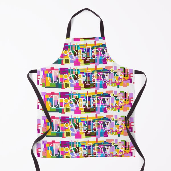 Item preview, Oroslavje, Croatia, Vibrant Abstract City Typography Art designed and sold by Wanderful-roads.