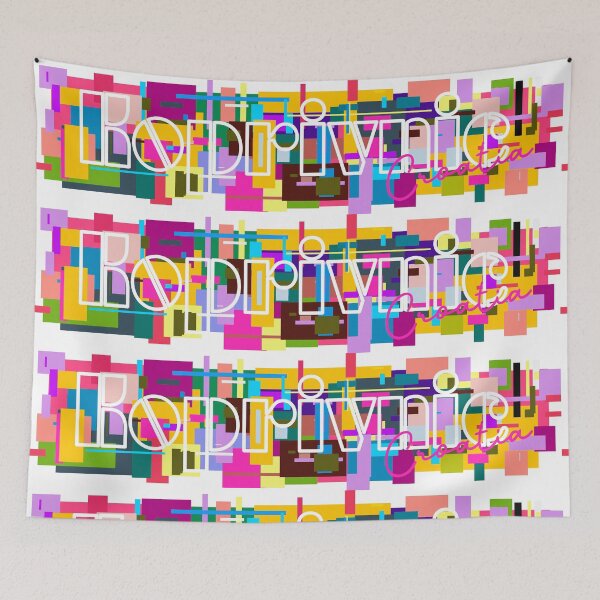 Item preview, Koprivnica, Croatia, Vibrant Abstract City Typography Art designed and sold by Wanderful-roads.