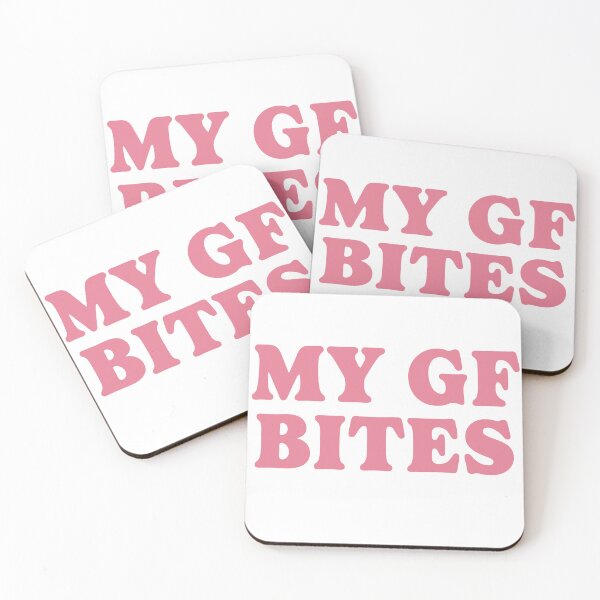 Item preview, Cheeky Girlfriend ‘MY GF BITES’ Funny Slogan Design  designed and sold by ModdiesColors.