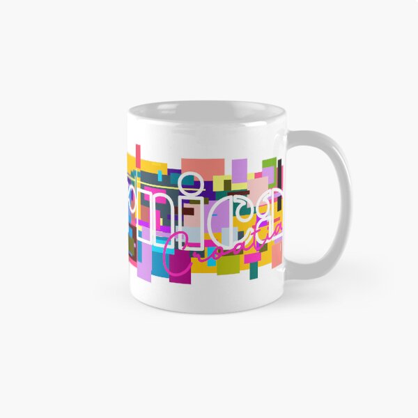 Item preview, Pleternica, Croatia, Vibrant Abstract City Typography Art designed and sold by Wanderful-roads.