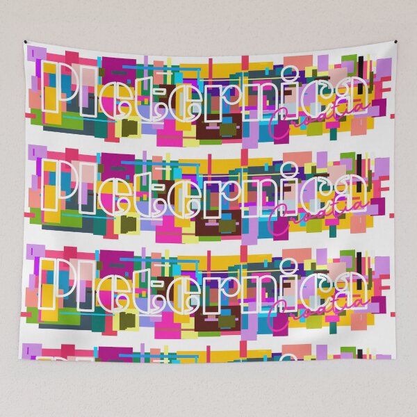 Item preview, Pleternica, Croatia, Vibrant Abstract City Typography Art designed and sold by Wanderful-roads.