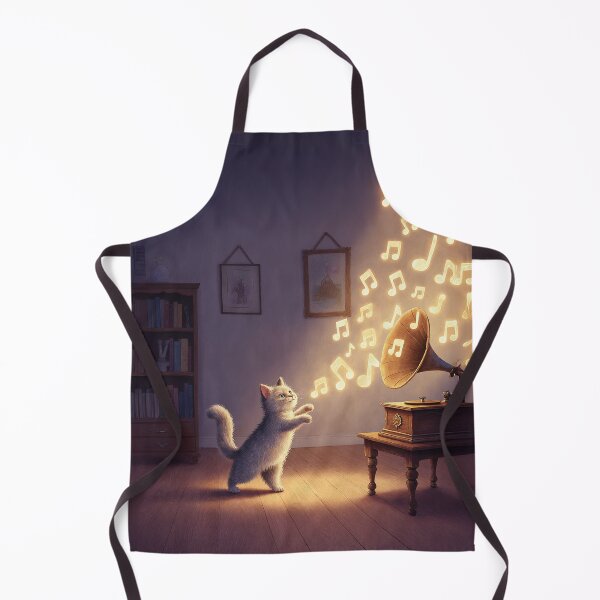 Item preview, Curious Cat and the Gramophone – Whimsical Music Magic, Cozy Home Illustration designed and sold by Whimsical Hug.