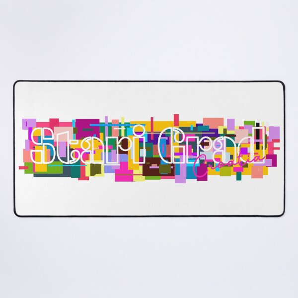 Item preview, Stari Grad, Croatia, Vibrant Abstract City Typography Art designed and sold by Wanderful-roads.