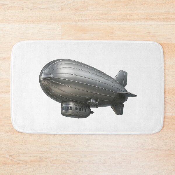 Item preview, Futuristic silver airship – Steampunk zeppelin design with retro charm designed and sold by MrsMimpi.