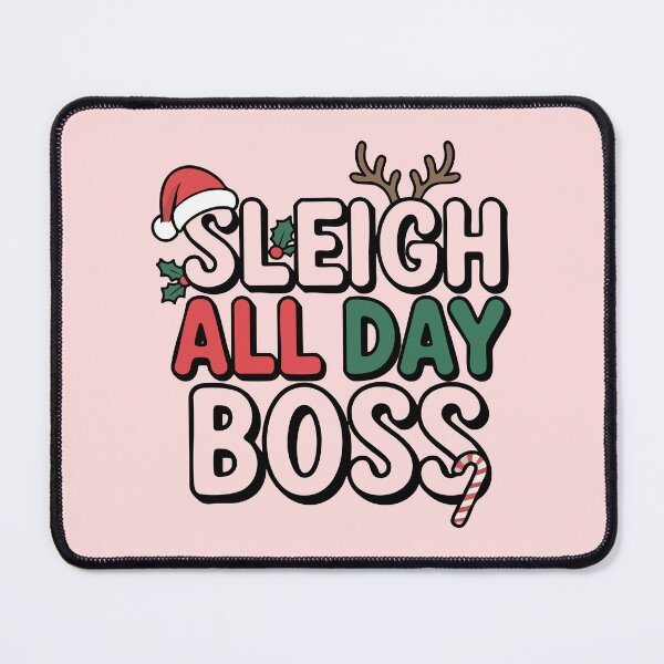 Artikelvorschau, Schlitten-Chef den ganzen Tag – Lustiges und cooles Weihnachtstypografie-Design für T-Shirts, Hoodies und Geschenke entworfen und verkauft von graphicnew.