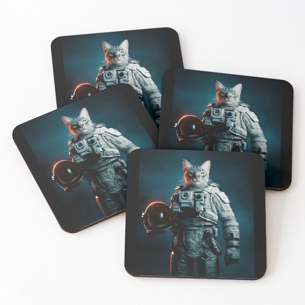 Item preview, Cosmic Commander Cat | Space Suit Sci-Fi Feline designed and sold by saufahaqqi.