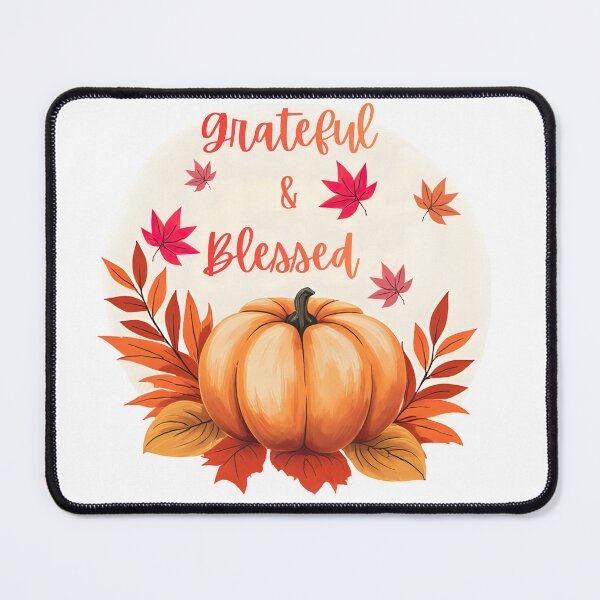 Item preview, Grateful & Blessed Autumn Pumpkin designed and sold by FeelCreations.