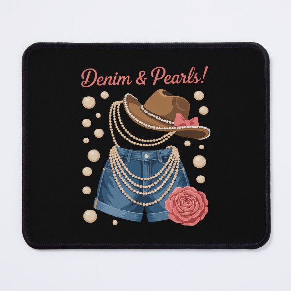 Item preview, Denim and Pearls Cowgirl Country Western Cute Rodeo Women designed and sold by Idarmotar.